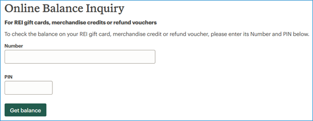 How do I determine the remaining balance on a gift card or e gift